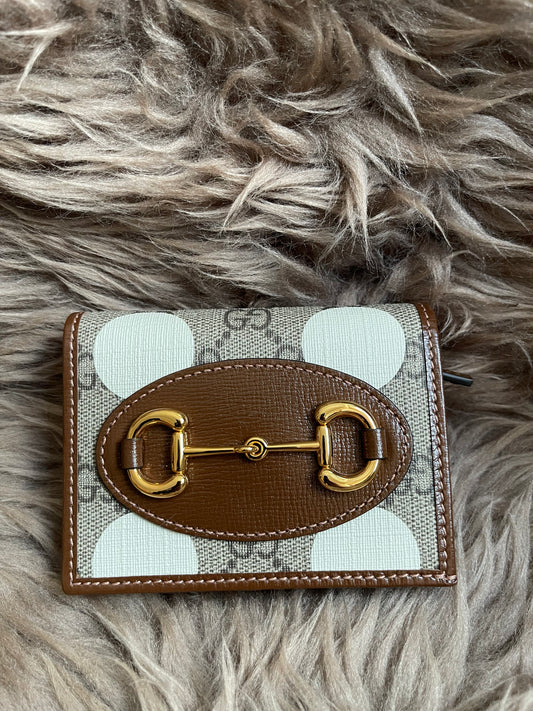 Preloved Gucci Horsebit 1955 Card Case Wallet