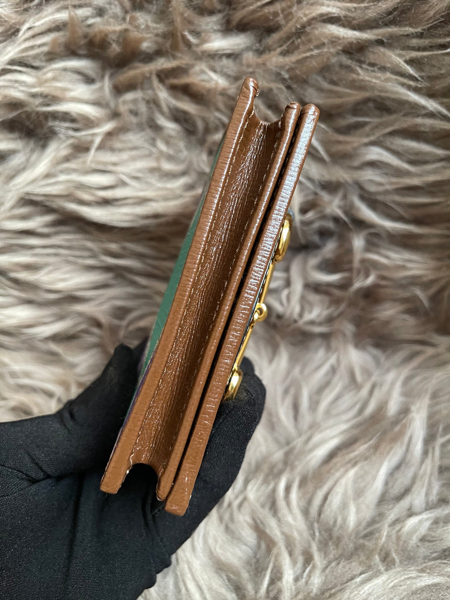 Preloved Gucci Horsebit 1955 Card Case Wallet