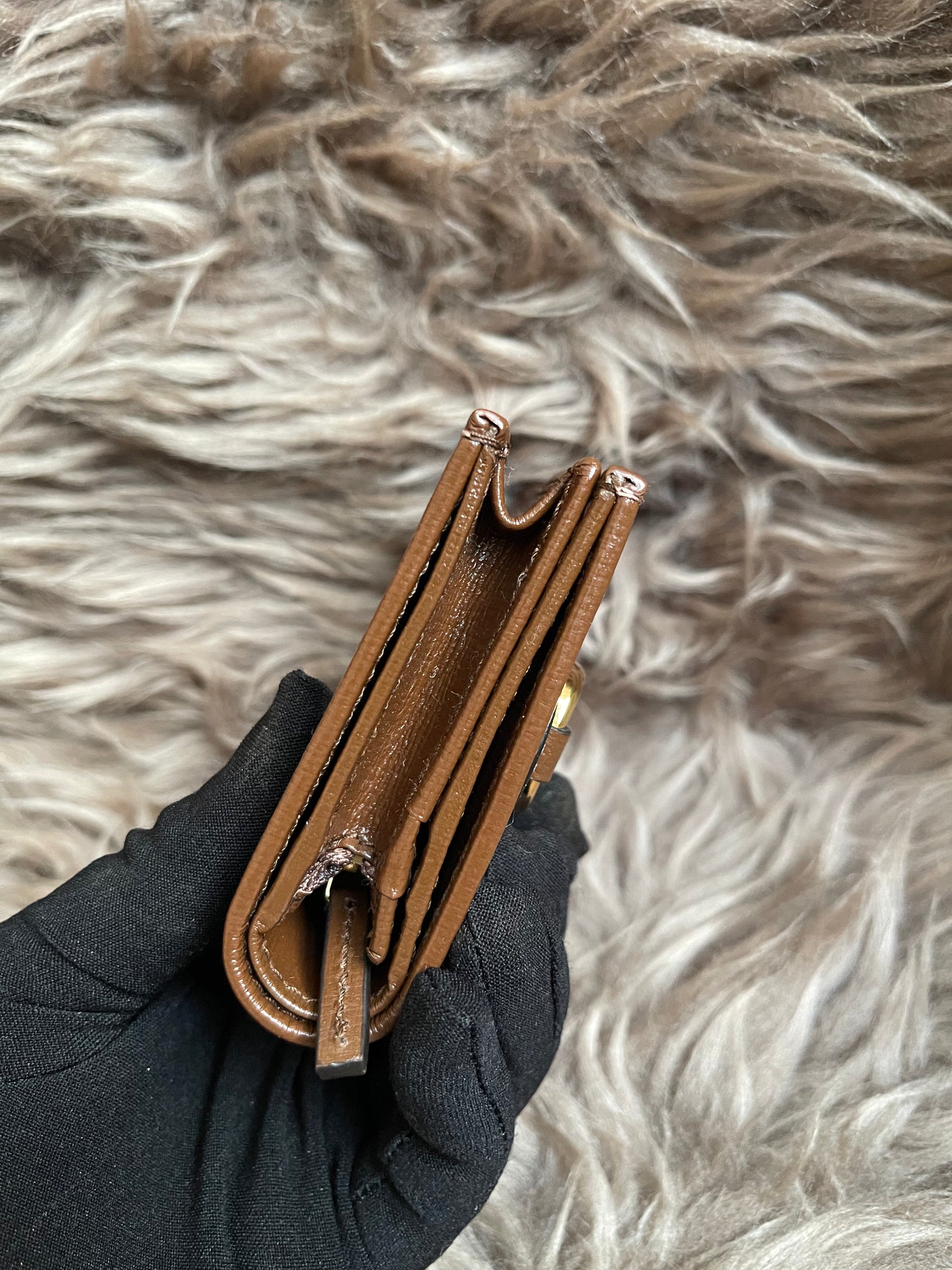 Preloved Gucci Horsebit 1955 Card Case Wallet