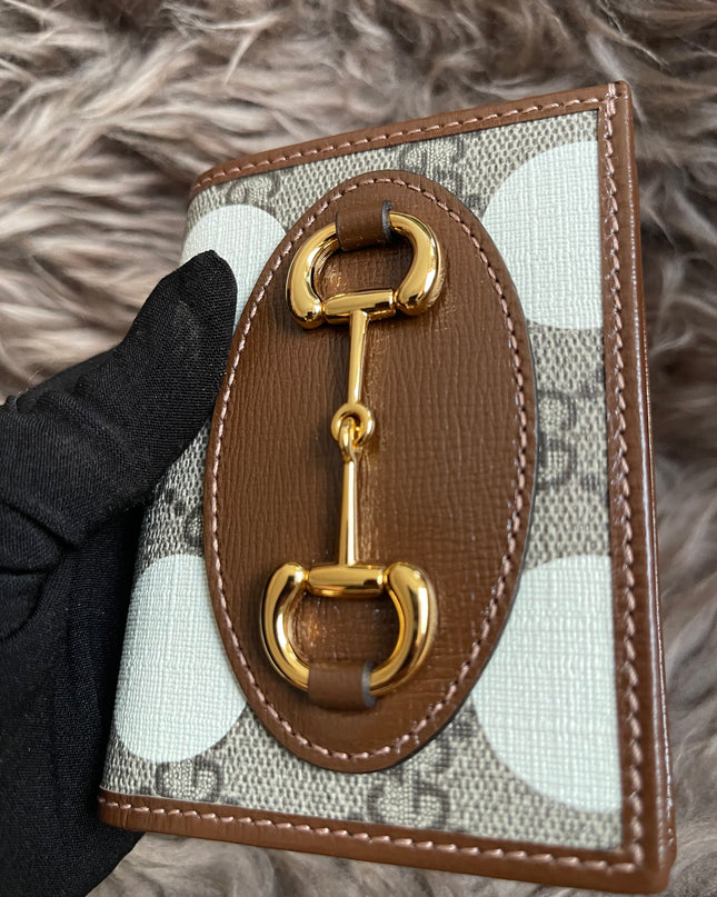 Preloved Gucci Horsebit 1955 Card Case Wallet