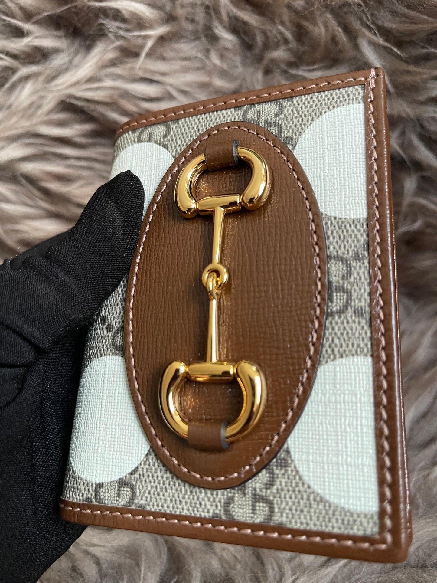 Preloved Gucci Horsebit 1955 Card Case Wallet