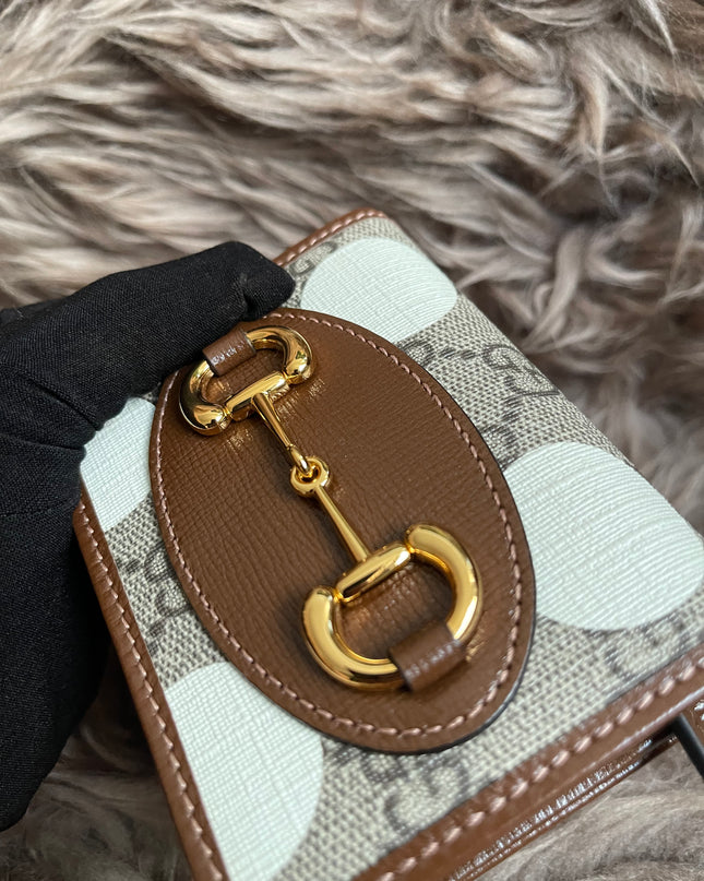 Preloved Gucci Horsebit 1955 Card Case Wallet