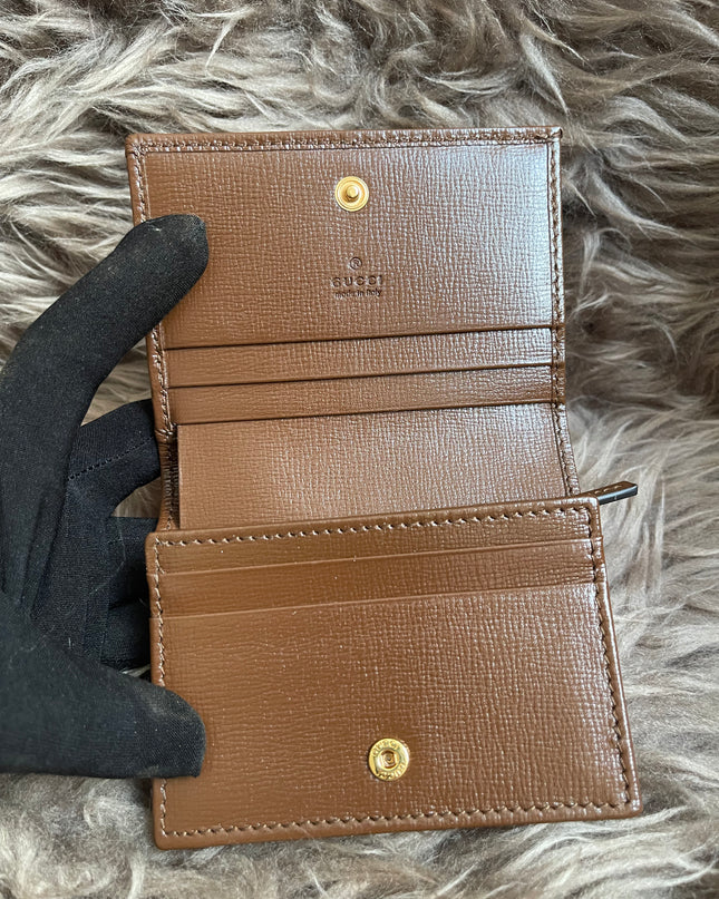 Preloved Gucci Horsebit 1955 Card Case Wallet