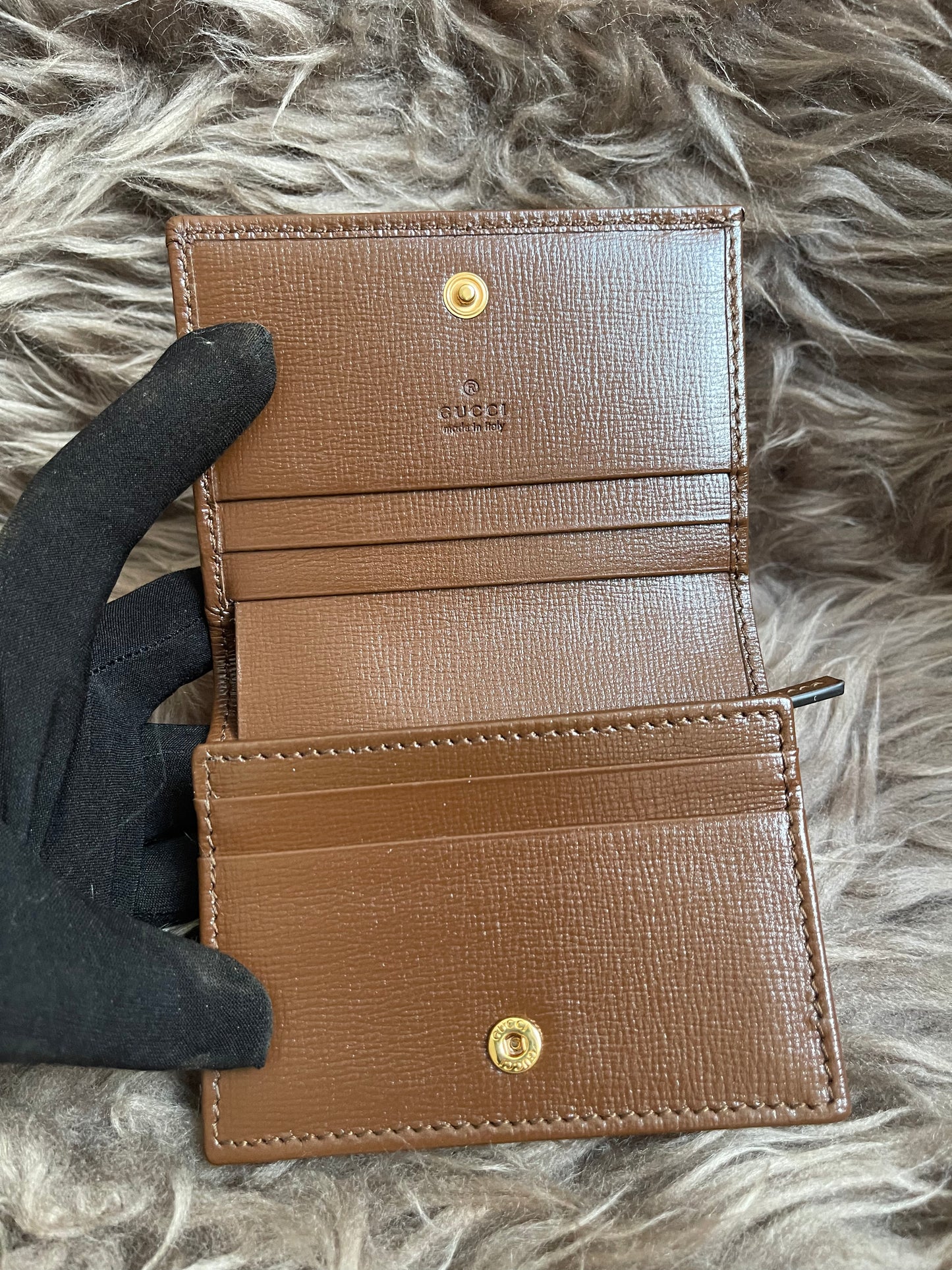 Preloved Gucci Horsebit 1955 Card Case Wallet