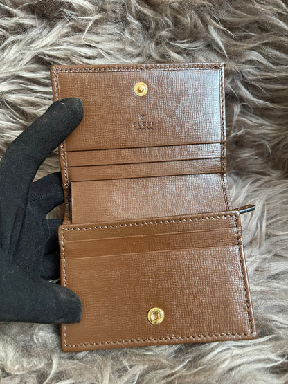 Preloved Gucci Horsebit 1955 Card Case Wallet