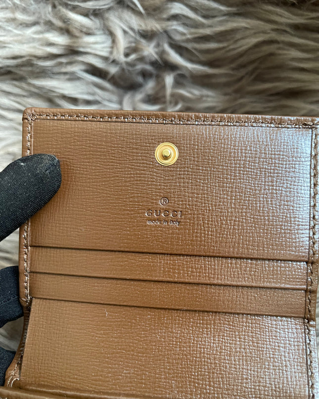 Preloved Gucci Horsebit 1955 Card Case Wallet