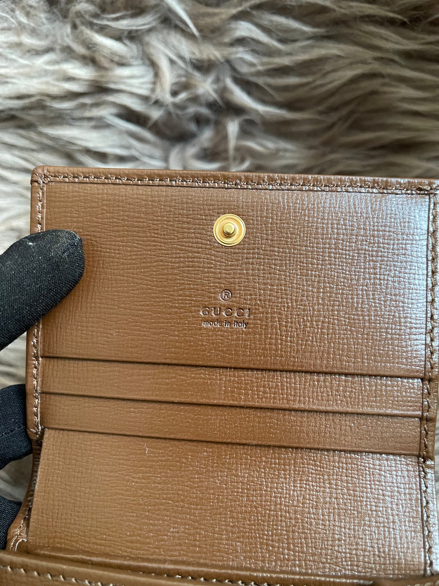 Preloved Gucci Horsebit 1955 Card Case Wallet