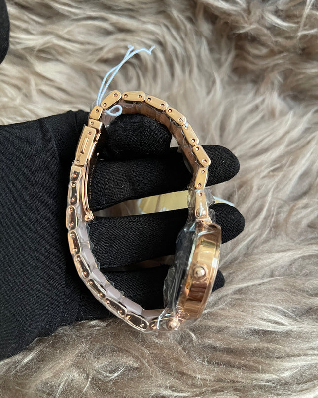 Unused Preloved Michael Kors MK6110 Mini Parker Ladies Rose Gold Stainless Chrono Watch.