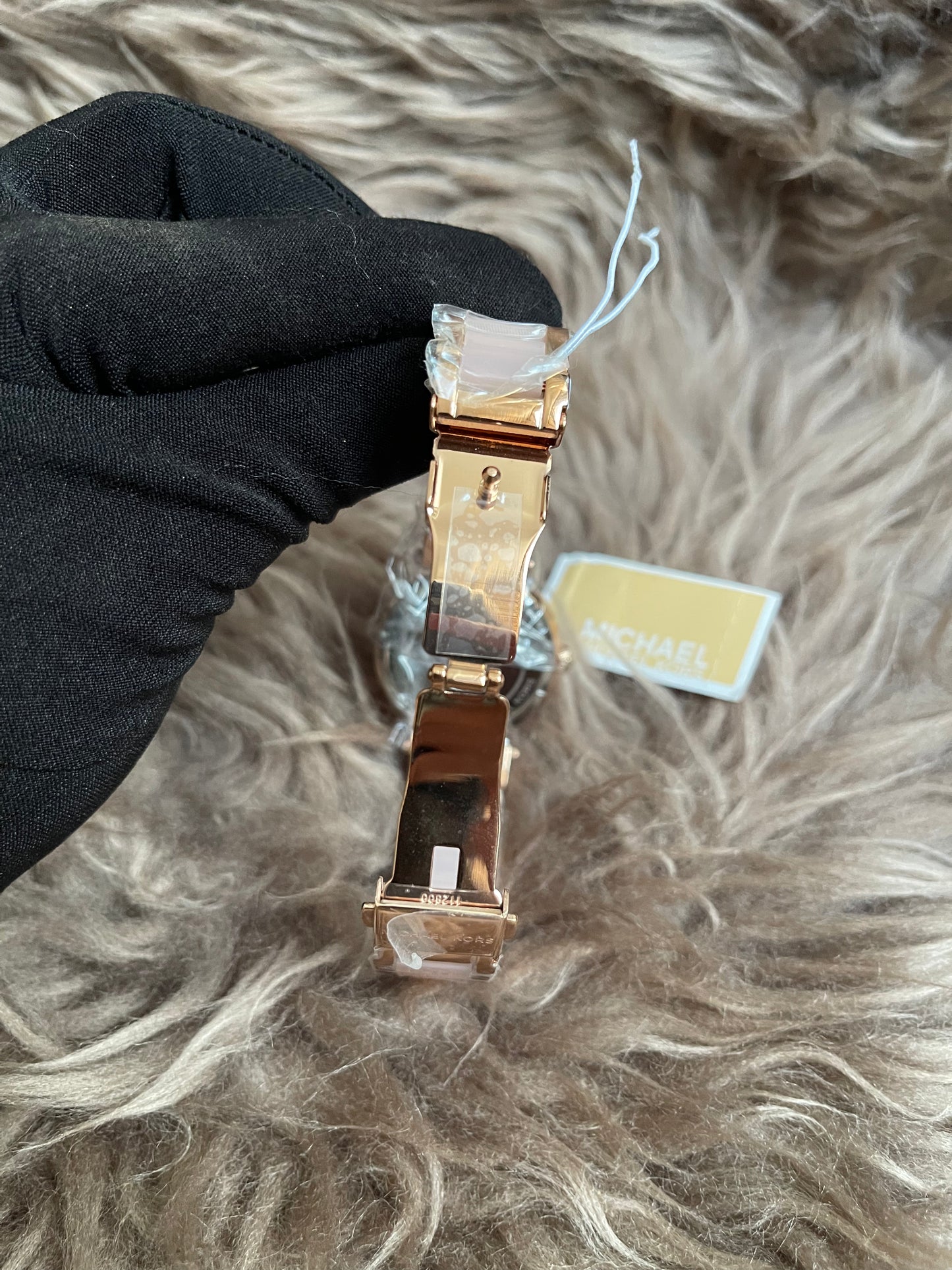Unused Preloved Michael Kors MK6110 Mini Parker Ladies Rose Gold Stainless Chrono Watch.