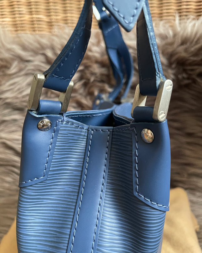 Preloved Louis Vuitton Mandara PM – Myrtille Blue