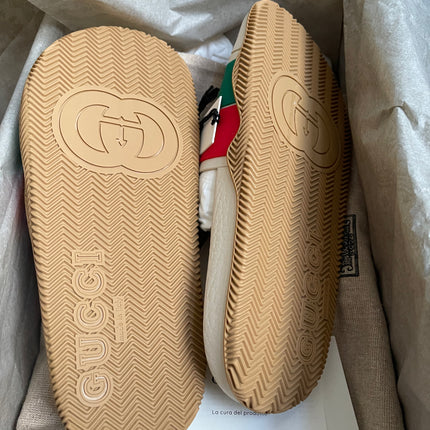 Unused Preloved Gucci Interlocking G rubber slide sandals SZ36