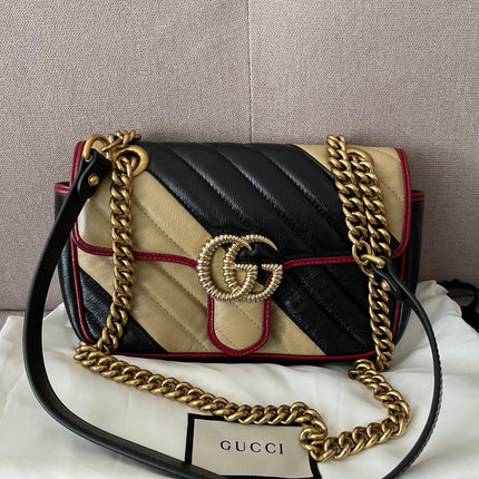 Preloved Authentic GUCCI GG Mini Marmont Matelassé Bag