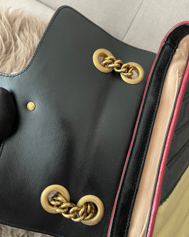 Preloved Authentic GUCCI GG Mini Marmont Matelassé Bag