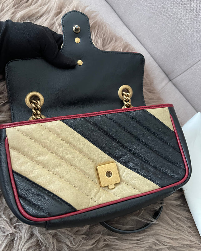 Preloved Authentic GUCCI GG Mini Marmont Matelassé Bag