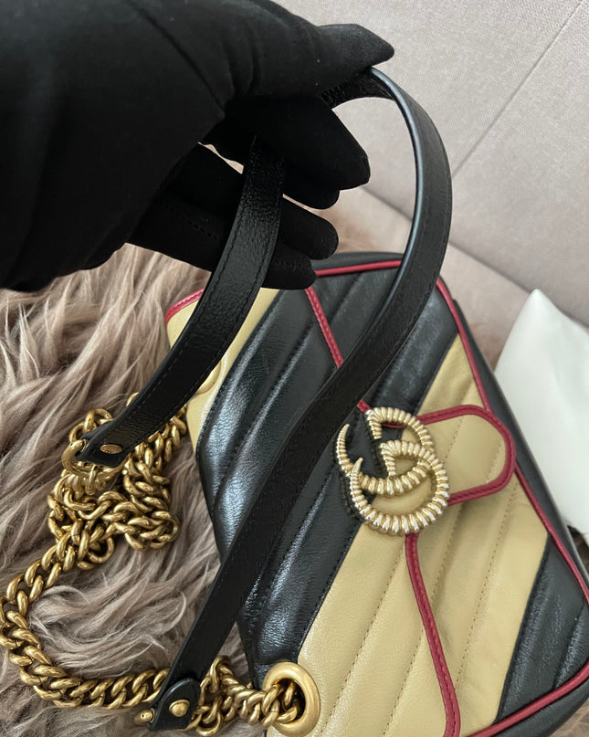 Preloved Authentic GUCCI GG Mini Marmont Matelassé Bag