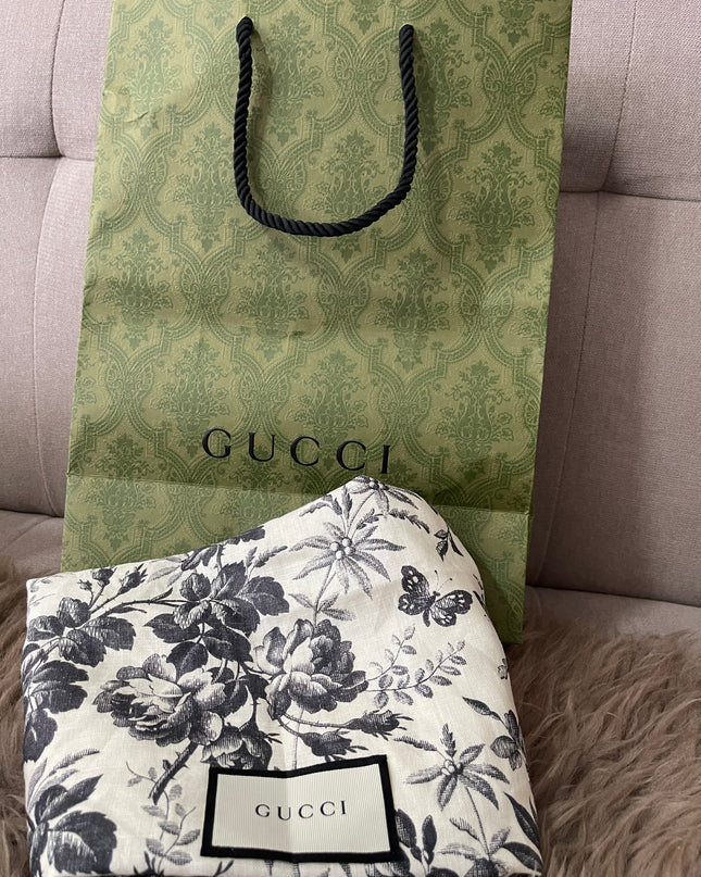 Preloved Authentic Gucci Leather Double G Bucket Hat Dark Green Sz M