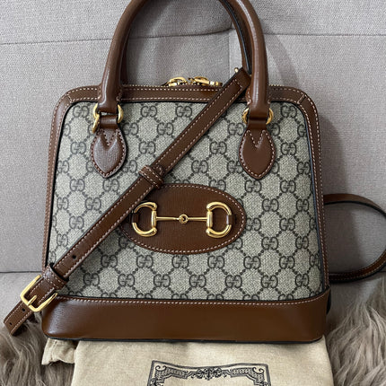 Preloved Authentic Gucci Horsebit 1955 top-handle bag