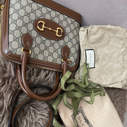 Preloved Authentic Gucci Horsebit 1955 top-handle bag