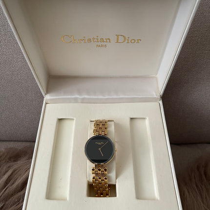 Preloved Authentic Christian Dior Bagheera Black Moon Watch