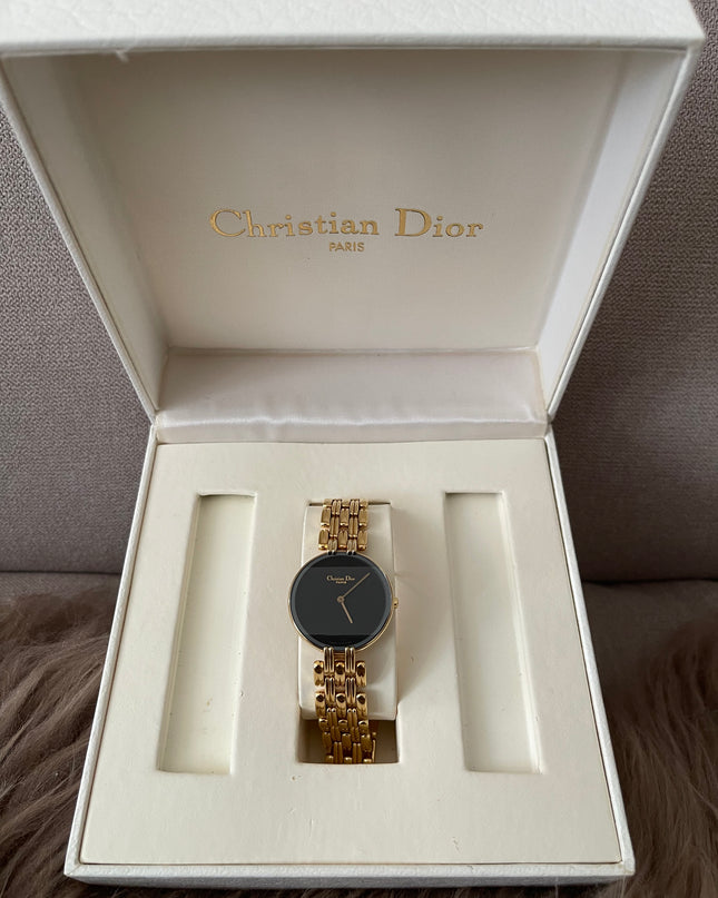 Preloved Authentic Christian Dior Bagheera Black Moon Watch