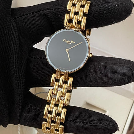 Preloved Authentic Christian Dior Bagheera Black Moon Watch