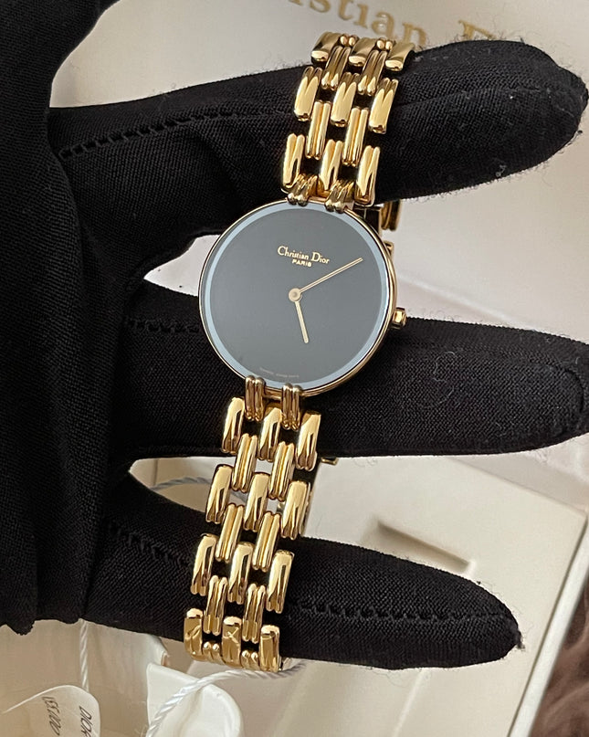 Preloved Authentic Christian Dior Bagheera Black Moon Watch
