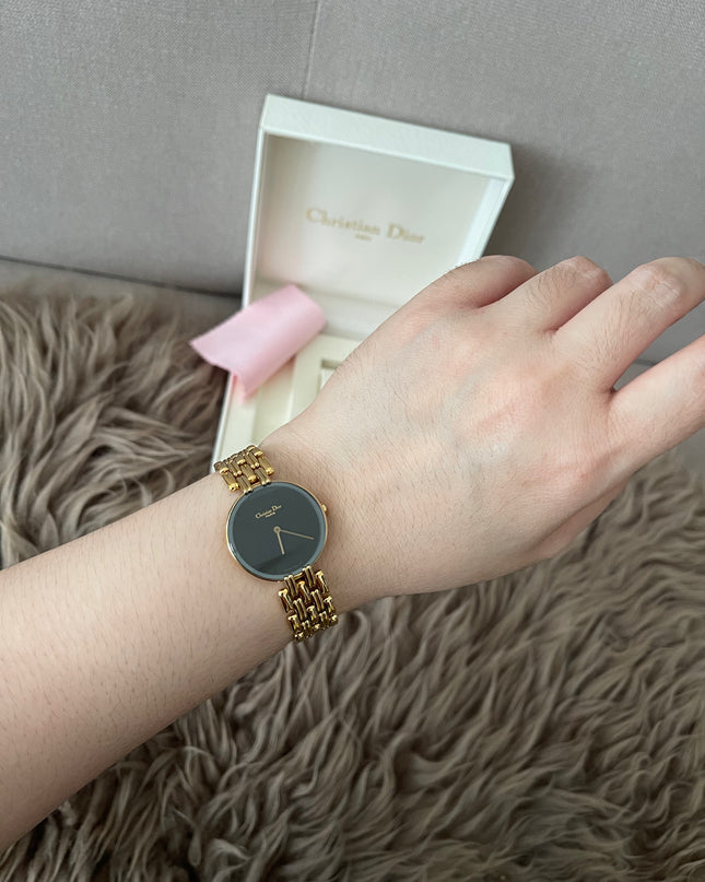 Preloved Authentic Christian Dior Bagheera Black Moon Watch