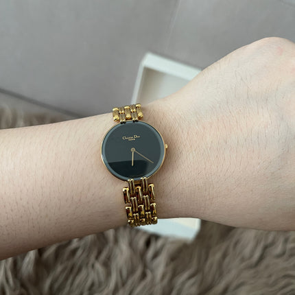 Preloved Authentic Christian Dior Bagheera Black Moon Watch