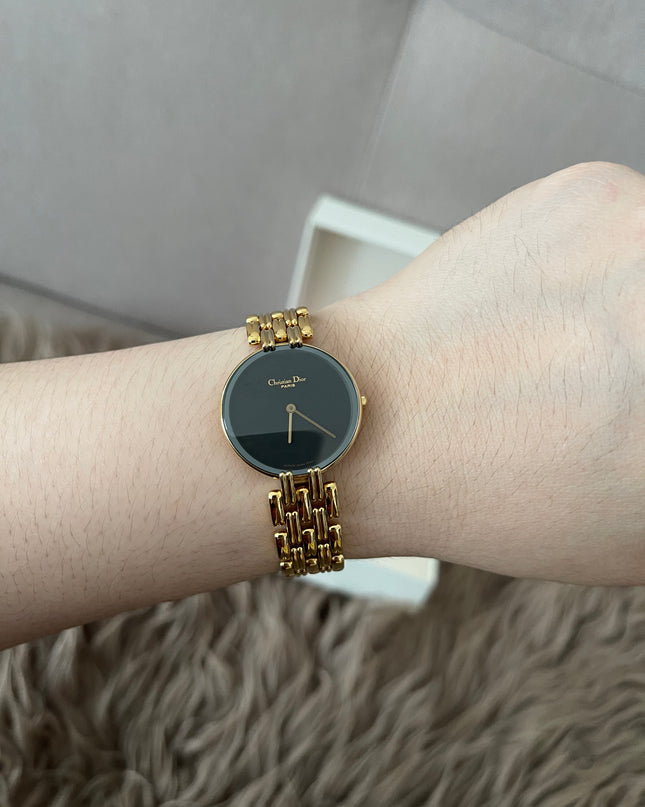 Preloved Authentic Christian Dior Bagheera Black Moon Watch
