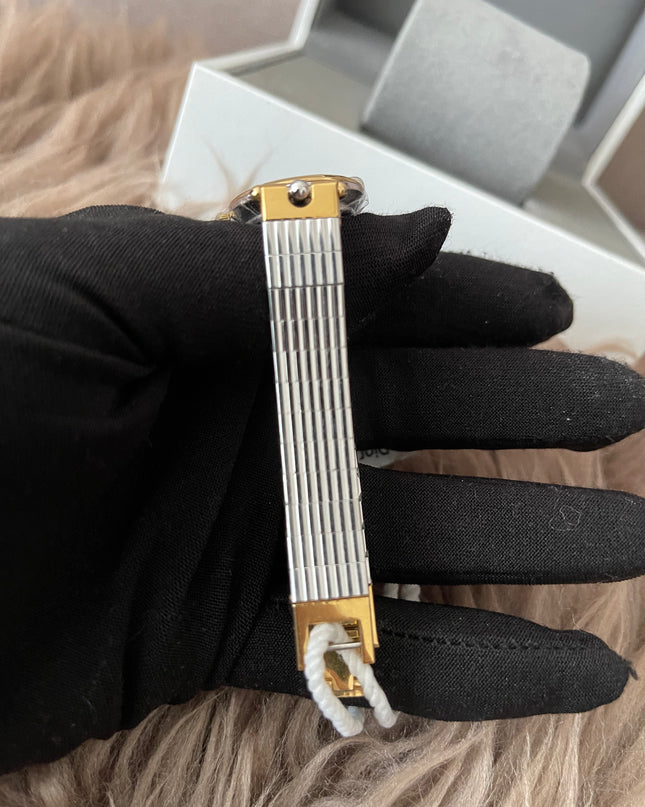 Preloved Authentic Christian Dior Two-Tone Black Dial Vintage Watch