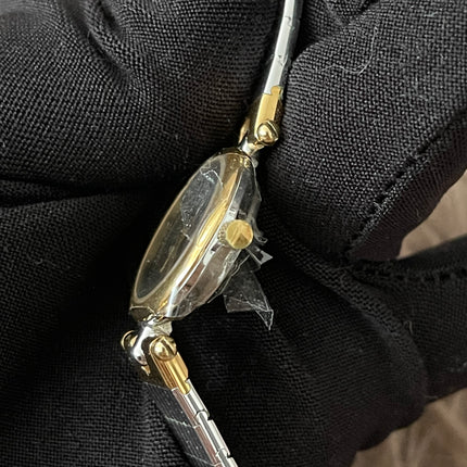 Preloved Authentic Christian Dior Two-Tone Black Dial Vintage Watch