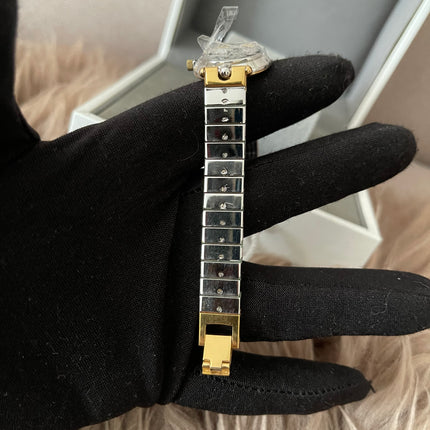 Preloved Authentic Christian Dior Two-Tone Black Dial Vintage Watch