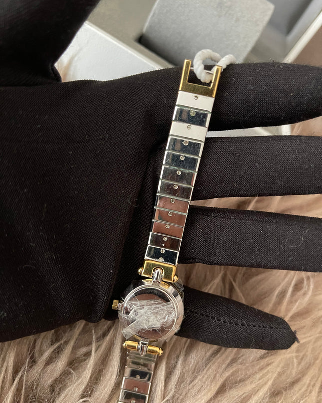 Preloved Authentic Christian Dior Two-Tone Black Dial Vintage Watch