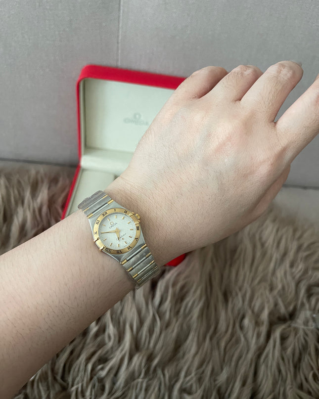 Preloved Authentic Omega Constellation Two‑Tone Ladies Watch