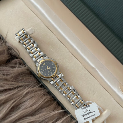 Preloved Authentic Gucci 9000L Two-Tone Black Dial Vintage Watch