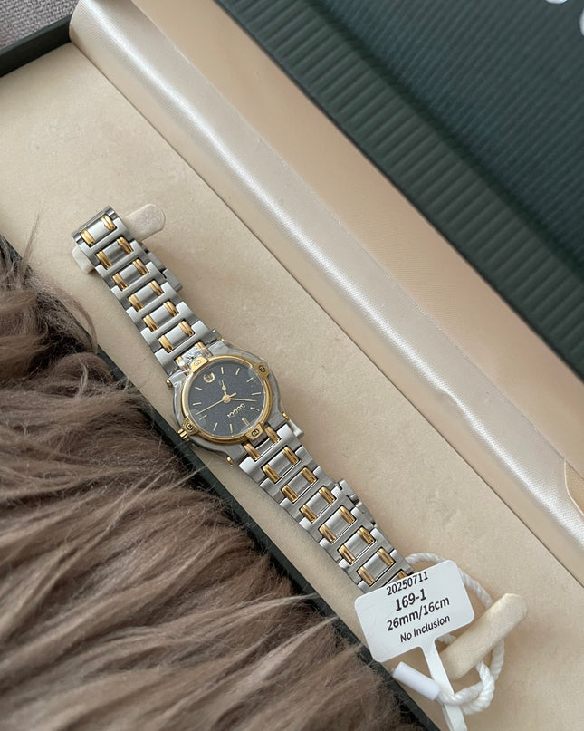 Preloved Authentic Gucci 9000L Two-Tone Black Dial Vintage Watch