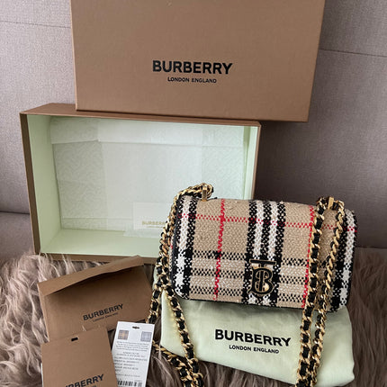 Preloved Authentic Burberry Lola Mini checked crossbody bag