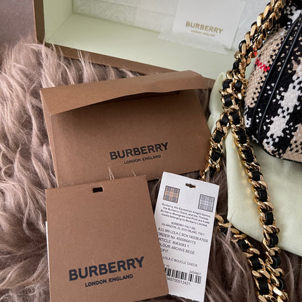 Preloved Authentic Burberry Lola Mini checked crossbody bag