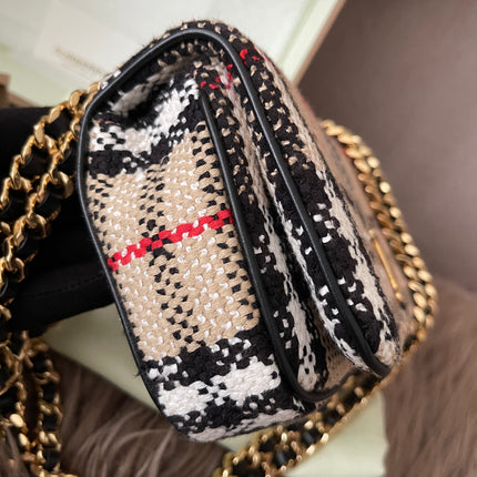 Preloved Authentic Burberry Lola Mini checked crossbody bag