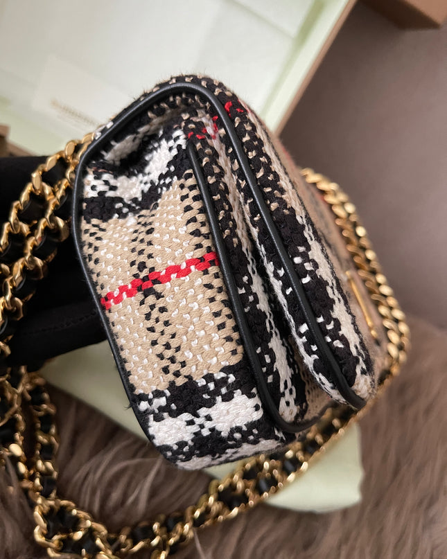 Preloved Authentic Burberry Lola Mini checked crossbody bag