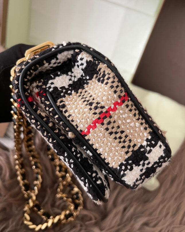 Preloved Authentic Burberry Lola Mini checked crossbody bag