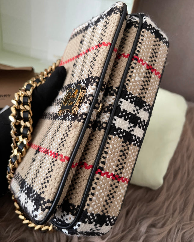 Preloved Authentic Burberry Lola Mini checked crossbody bag