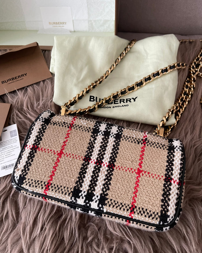 Preloved Authentic Burberry Lola Mini checked crossbody bag