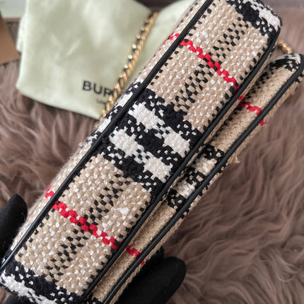 Preloved Authentic Burberry Lola Mini checked crossbody bag