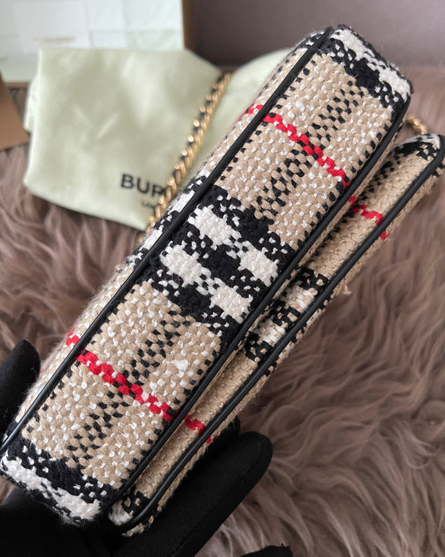 Preloved Authentic Burberry Lola Mini checked crossbody bag