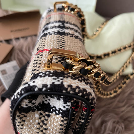 Preloved Authentic Burberry Lola Mini checked crossbody bag