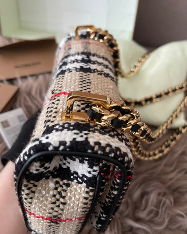 Preloved Authentic Burberry Lola Mini checked crossbody bag