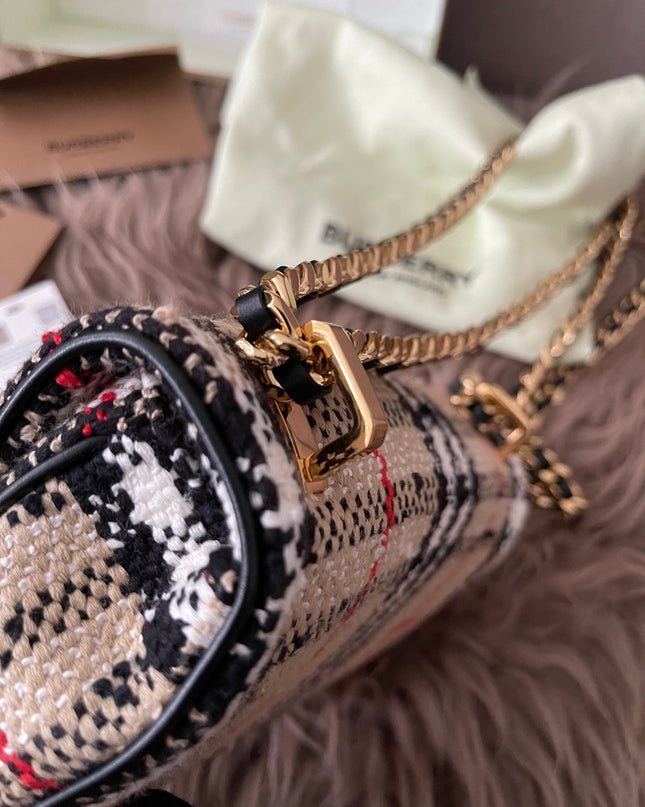 Preloved Authentic Burberry Lola Mini checked crossbody bag