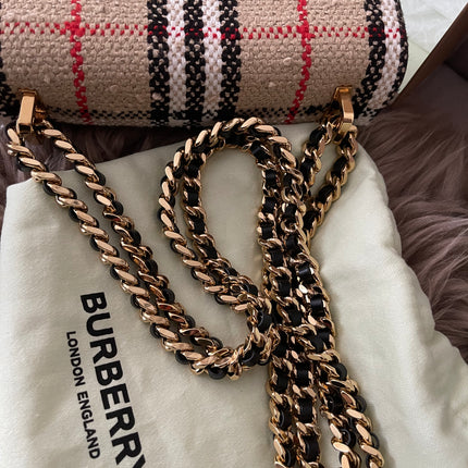 Preloved Authentic Burberry Lola Mini checked crossbody bag