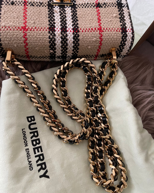Preloved Authentic Burberry Lola Mini checked crossbody bag